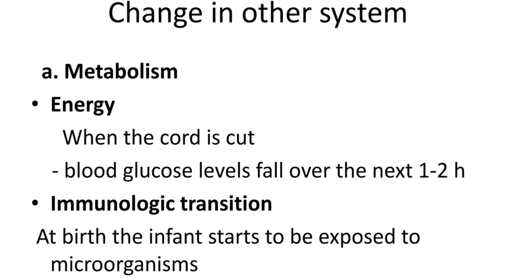 changes at birth 1